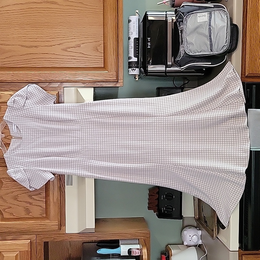 Calvin Klein fit & flair tulip sleeve dress
